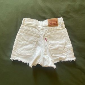 Women’s Levi High Rise Shorts - White